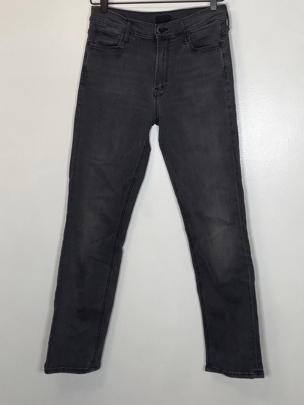 MOTHER Black Skinny High-Rise Jeans